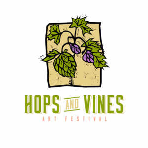 Hops and Vines Art Festival Logo