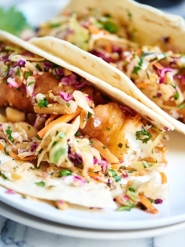 Show Me the Yummy Beer Battered Fish Taco