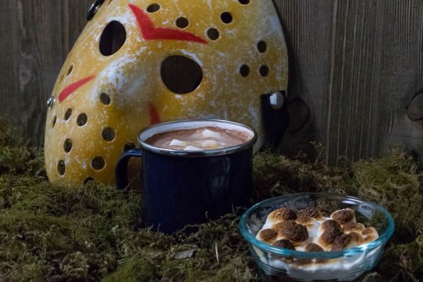 These Friday the 13th inspired snacks aren't your mother's recipe! 2geekswhoeat.com #HorrorMovie #Recipe #ad