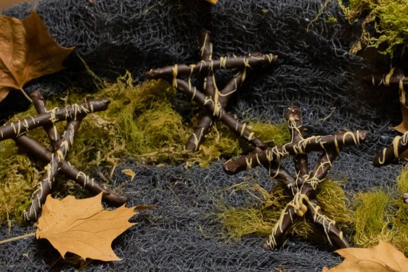 Witch Sticks are a Blair Witch inspired recipe perfect for Halloween! 2geekswhoeat.com #BlairWitch #recipe
