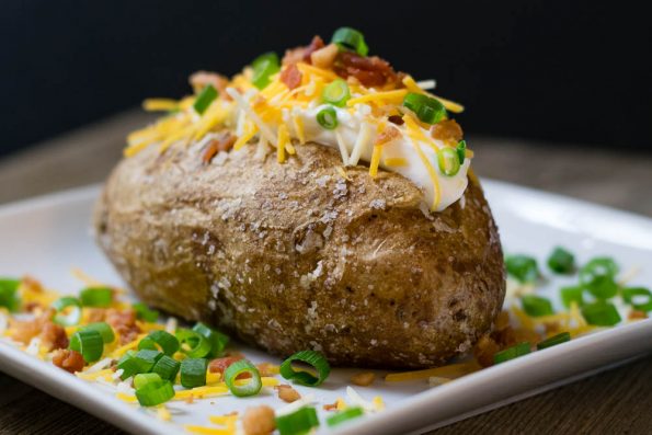 The Geeks share tips and tricks to make the Perfect Baked Potato 2geekswhoeat.com #Potatoes #HowTo