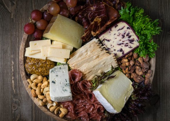 With help from Whole Foods, The Geeks show you how to make a holiday cheese board fit for royalty! 2geekswhoeat.com #Cheese #Thanksgiving