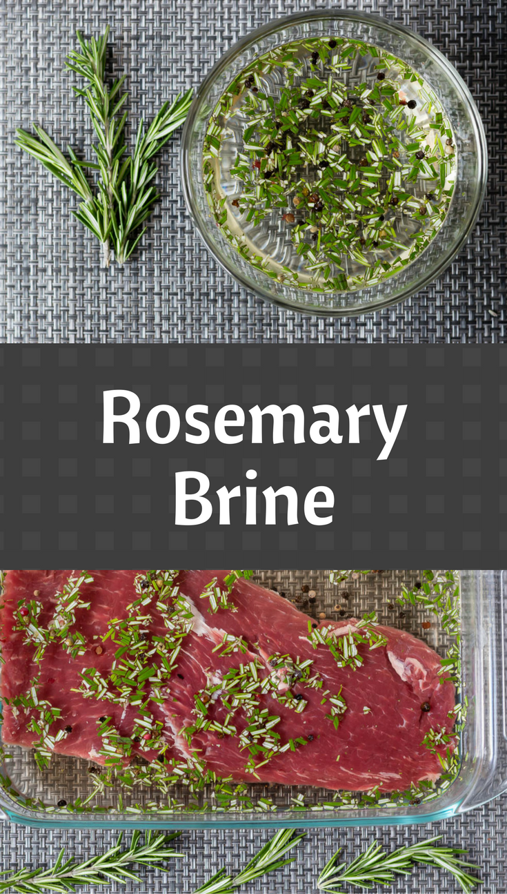 Brine Recipes | Steak Recipes | This rosemary brine is the perfect way to make an inexpensive steak seem upscale! 2geekswhoeat.com