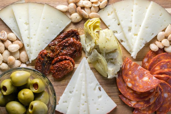 Tapas | Charcuterie Board | Cheese Board | Inspired by the film The Trip to Spain, The Geeks have created a guide for a tapas inspired charcuterie board, giving you a taste of Spain at home! [giveaway] 2geekswhoeat.com