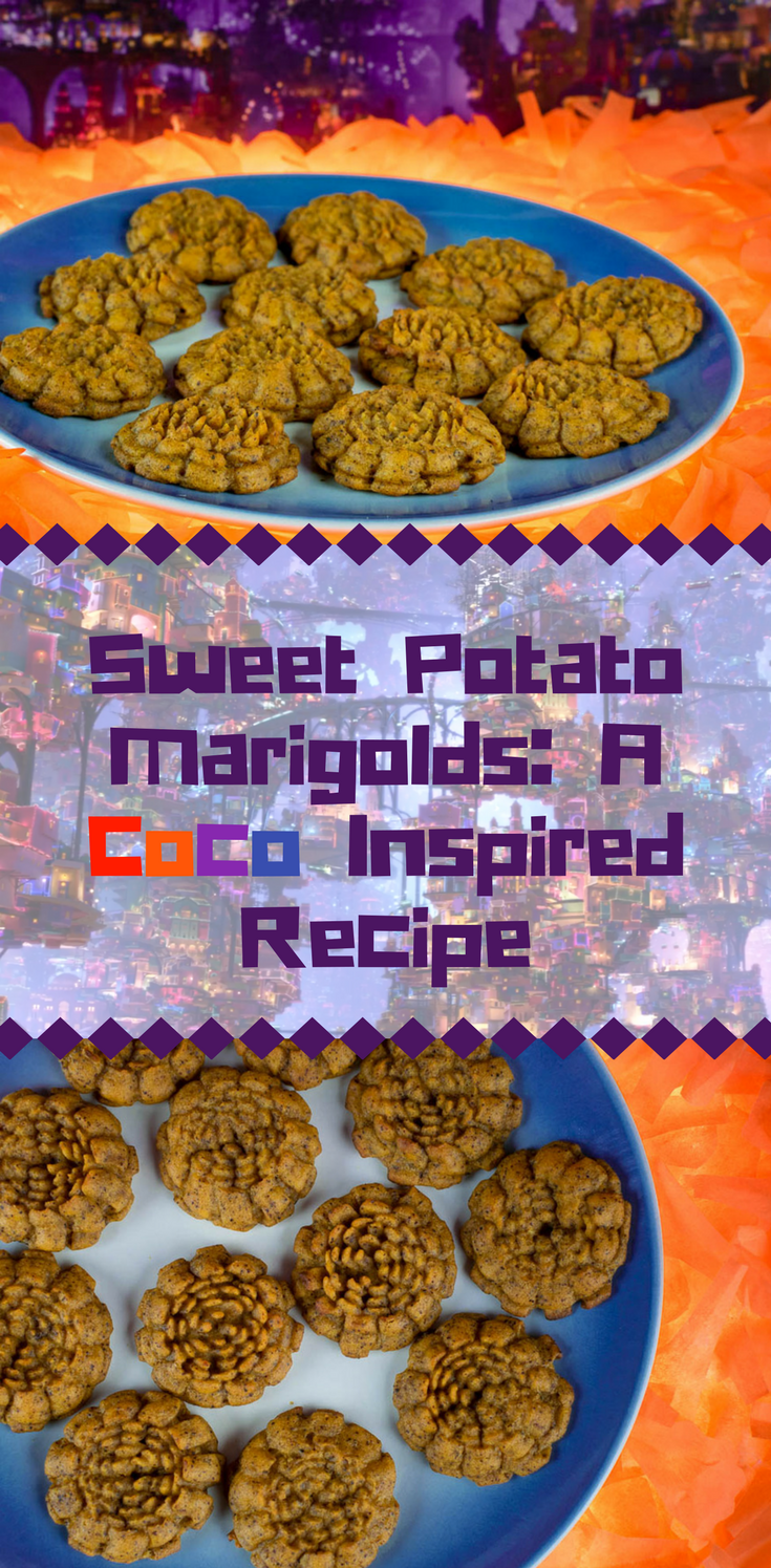Coco Recipes | Disney Recipes | Pixar Recipes | Sweet Potato Recipes | Pixar's Coco is now out on Blu-ray and Digital HD! Check out our recipe Sweet Potato Marigolds and make sure to visit us on Instagram to find out how you can win a digital copy! [sponsored] 2geekswhoeat.com