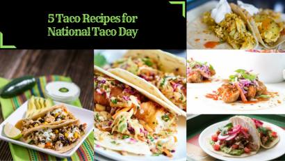The Geeks round up 5 recipes perfect for National Taco Day! 2geekswhoeat.com #tacos #food