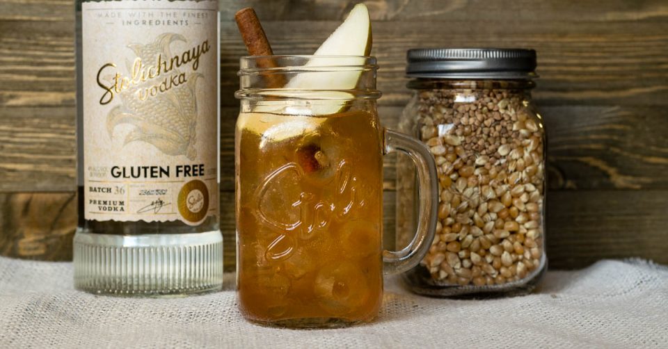 The Perfect Pear features Stoli Gluten Free and is the perfect way to celebrate all that Fall has to offer! 2geekswhoeat.com #Cocktails #GlutenFree