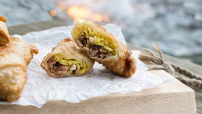 Jerk Chicken | Movie Recipes | Egg Rolls | The Geeks have created a recipe for Jerk Chicken Egg Rolls themed after Lionsgate's release of Extortion starring Elon Bailey. [Sponsored] 2geekswhoeat.com