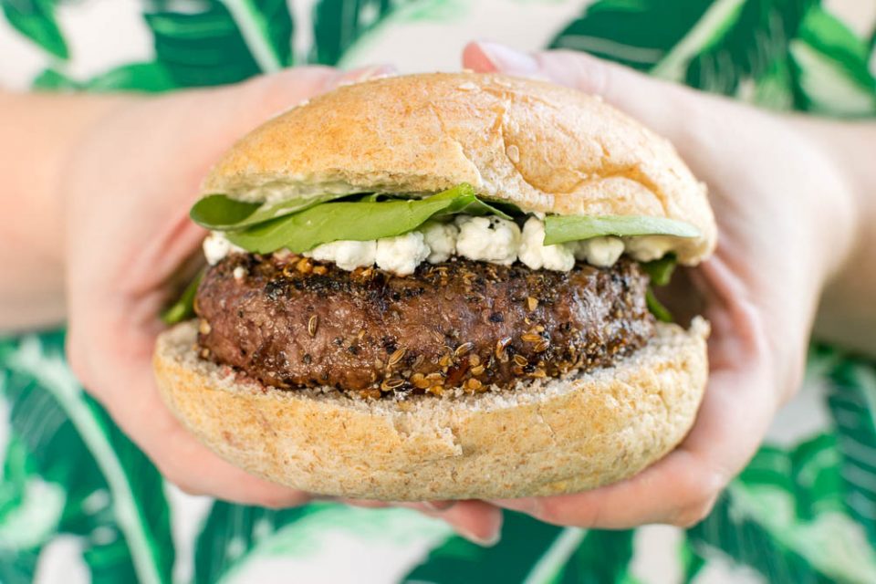 Goat Cheese Montreal Burger Recipe Geeks Who Eat