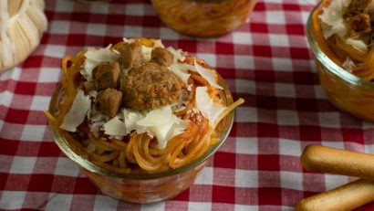 Disney Recipes | Spaghetti Recipes | Disney Food | Lady and the Tramp | The Geeks share a recipe, Paw Print Spaghetti Cups, for the release of Lady and the Tramp on Blu-ray and Digital HD. [sponsored] 2geekswhoeat.com