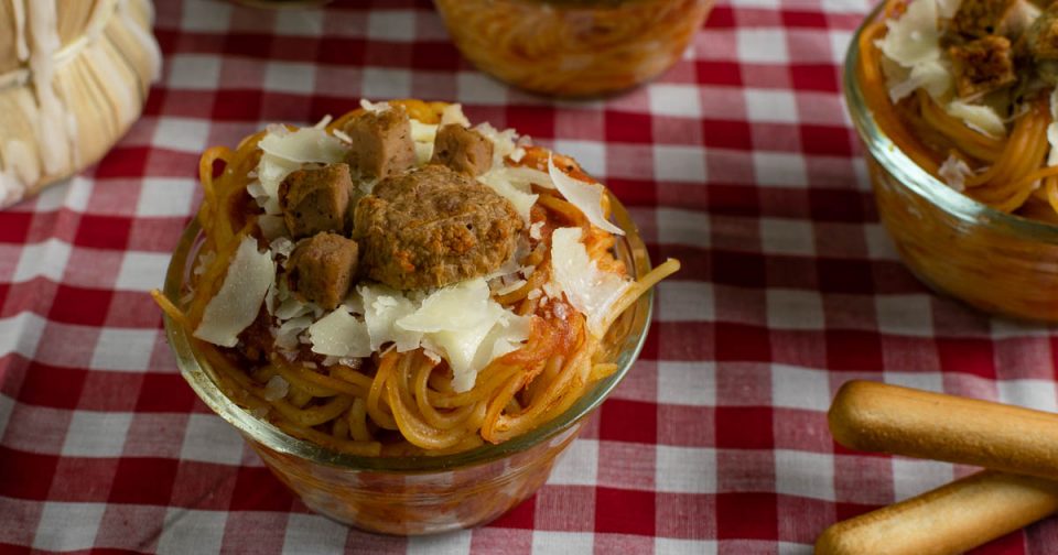 Paw Print Spaghetti Cups: A Lady and the Tramp Inspired Recipe