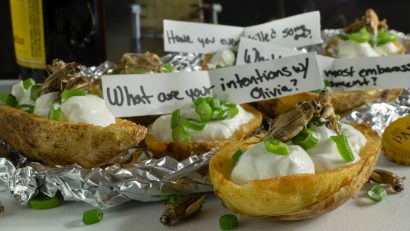 Appetizer Recipes | Horror Movie Recipes | Movie Food | Game Day Recipes | Inspired by Blumhouse Films' Truth or Dare, The Geeks have come up with their own recipe version of the game, Truth or Taters. 2geekswhoeat.com