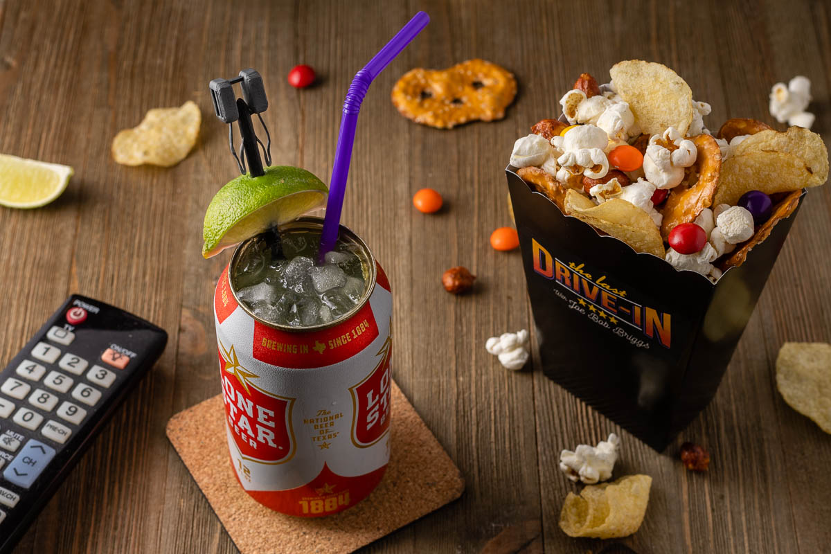 The Geeks have put together a fun Summer Sleepover Special snack and cocktail pairing inspired by The Last Drive-In featuring Joe Bob Briggs. 2geekswhoeat.com #TheLastDriveIn #JoeBobBriggs #Shudder #SleepoverFood #CocktailRecipes #SnackRecipes #Cocktails #Snacks #HorrorInspiredRecipes #HorrorFood #PartyIdeas