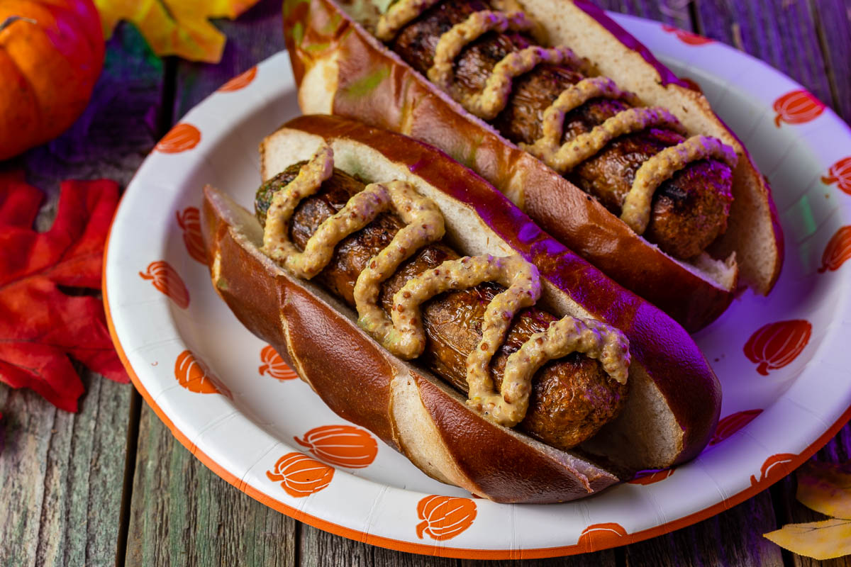 Vegan Pumpkin Beer Brats A Joe Bob's Halloween Hideaway Inspired Recipe