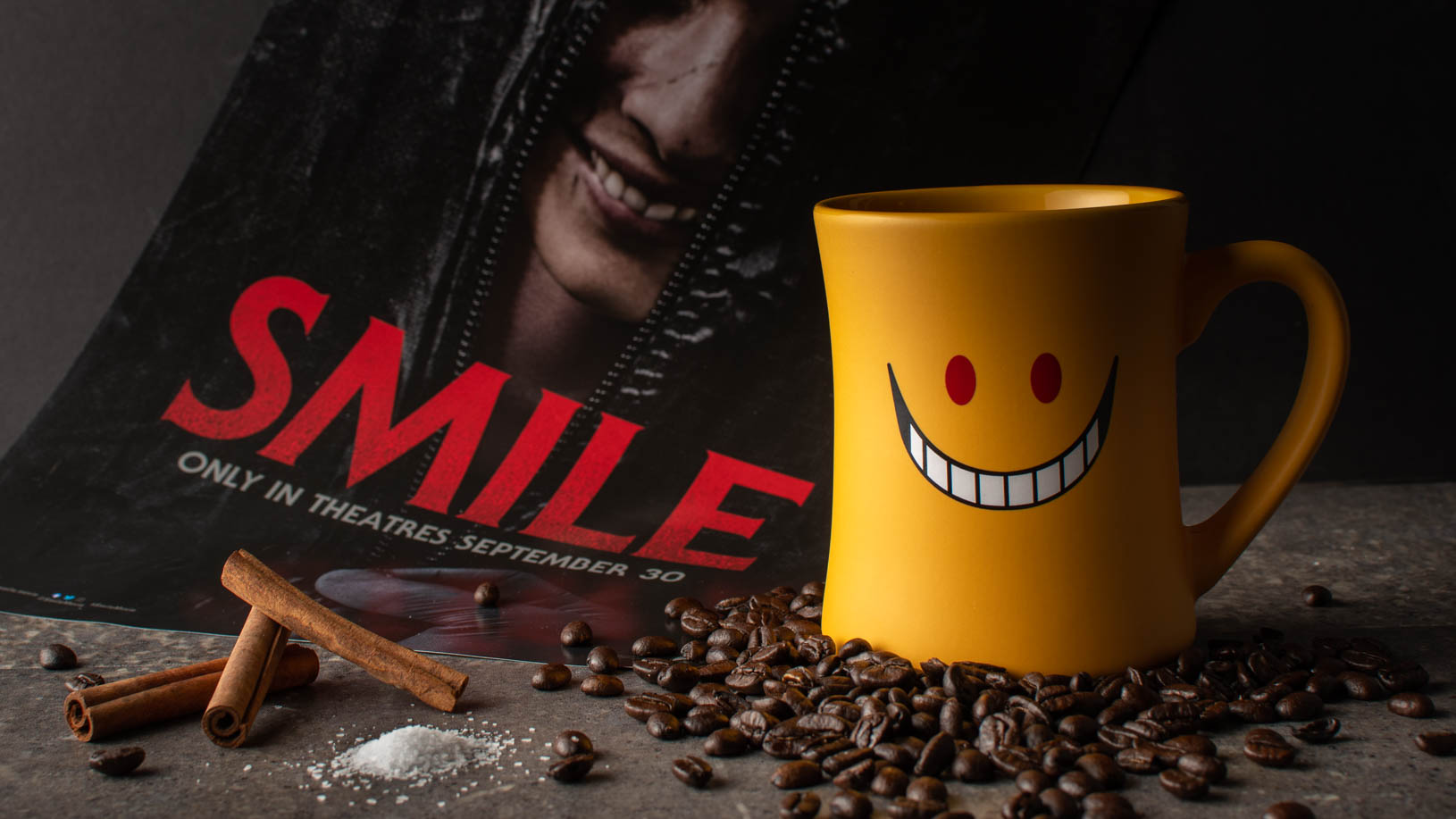 Inspired by the horror film Smile, The Geeks have put together a guide to making your coffee bring a smile to your face. 2geekswhoeat.com #coffee #SmileMovie #CoffeeTips